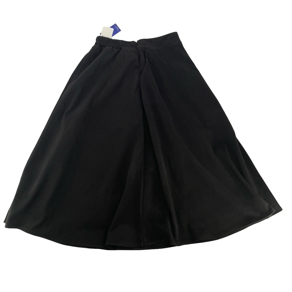 Chouyatou Women's Skirt A-Line Black Solid XL